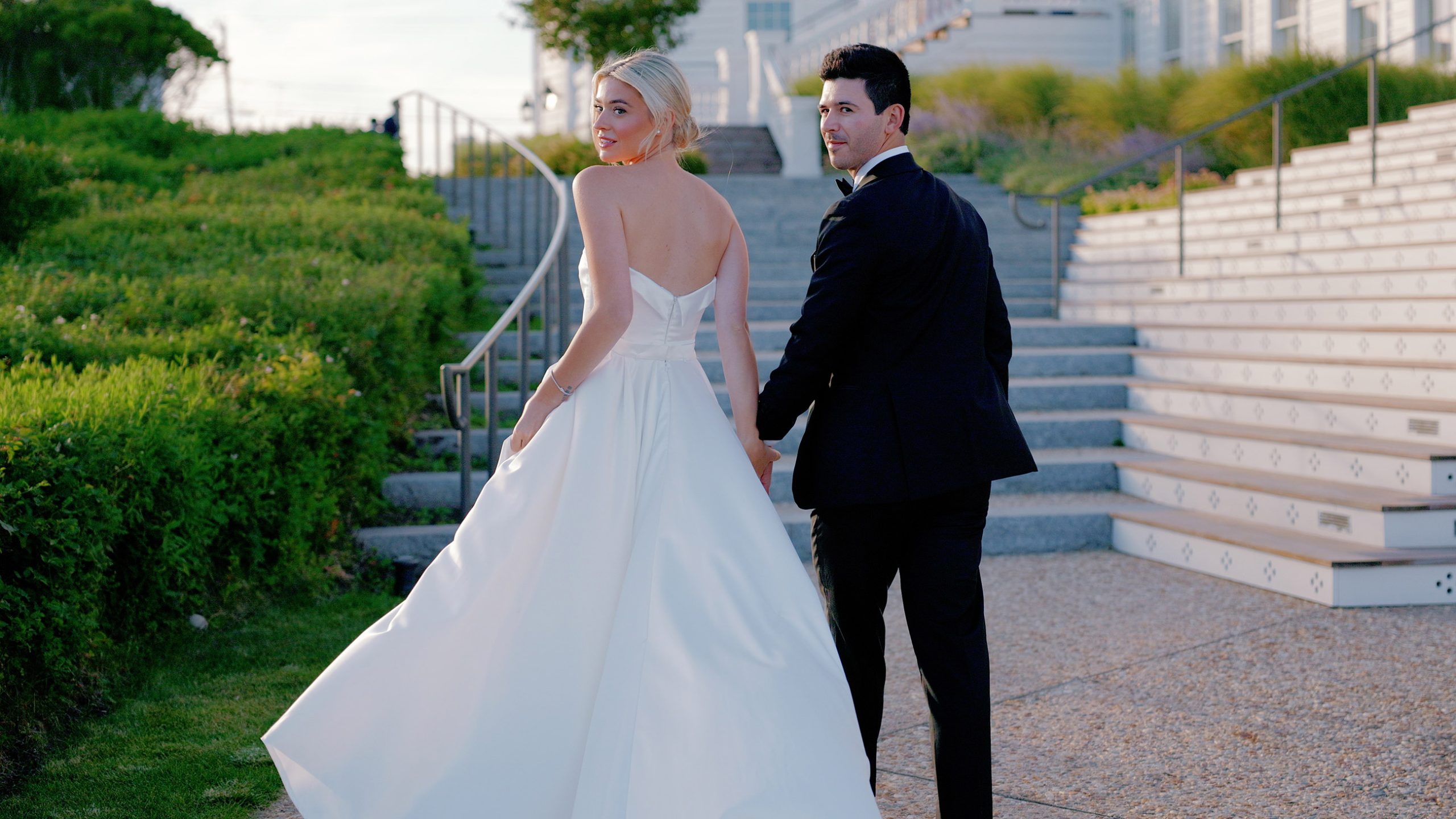 Ocean House wedding scene in Rhode Island