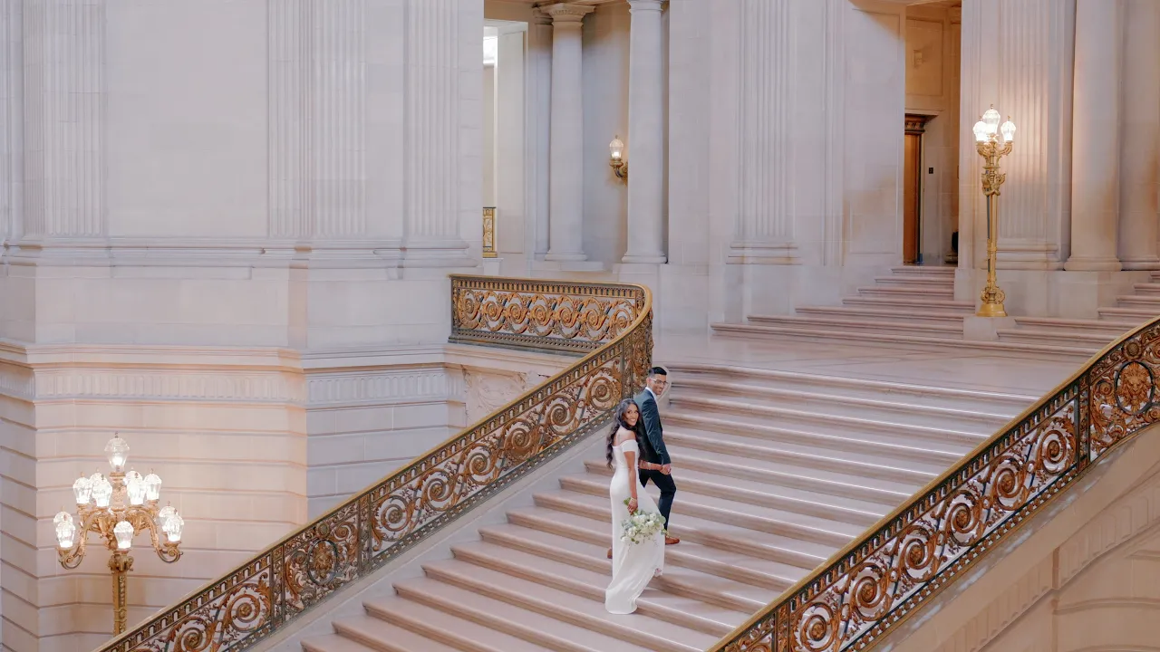 Vini and Jae at San Francisco City Hall